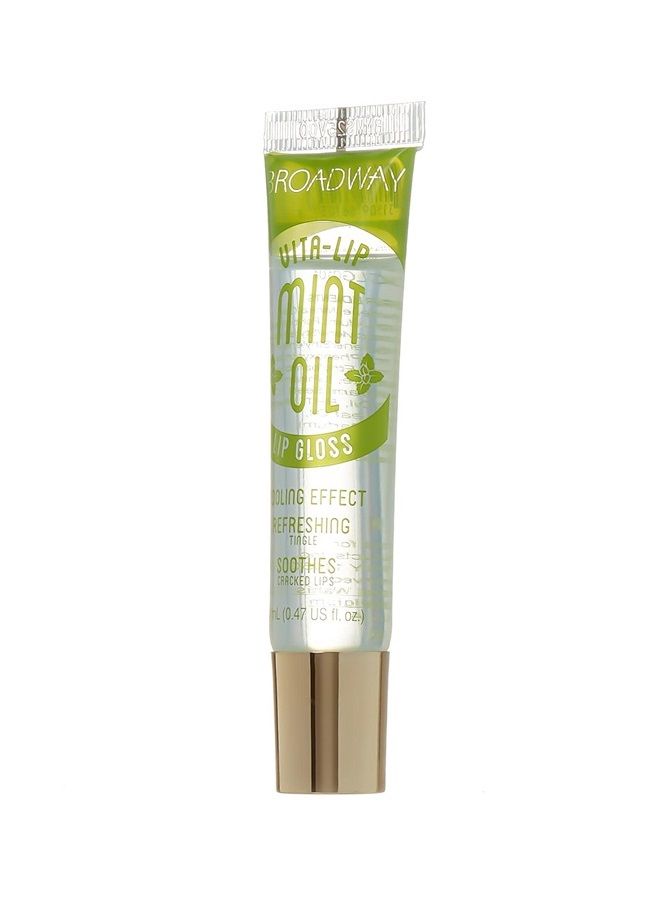 Broadway Vita-Lip Clear Lip Gloss 0.47oz/14ml (BCLG0101- Mint Oil) - Image 1