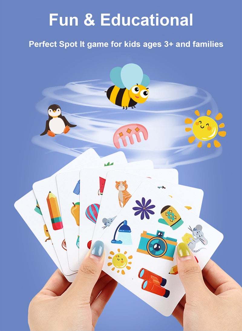 لعبة بطاقات "سبوت إت" الممتعة – ألعاب تعليمية للأطفال – ألعاب لوحية للأطفال – ألعاب بطاقات كلاسيكية – نشاط عائلي ممتع – لعبة مطابقة – لعبة سفر للأطفال – هدية مثالية للأطفال – 2-5 لاعبين – للأطفال من عمر 3 سنوات فما فوق. - Image 3
