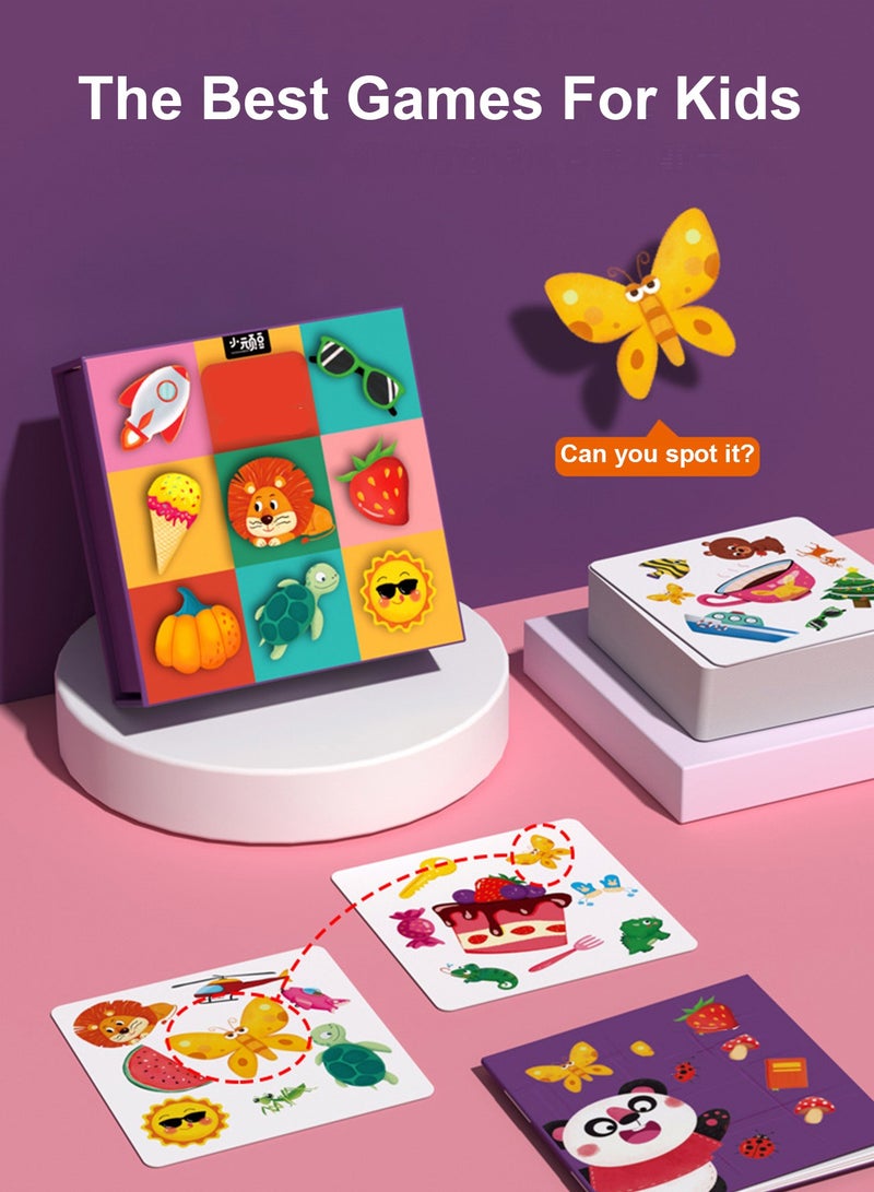 روعة لعبة بطاقات "سبوت إت" الممتعة – ألعاب تعليمية للأطفال – ألعاب لوحية للأطفال – ألعاب بطاقات كلاسيكية – نشاط عائلي ممتع – لعبة مطابقة – لعبة سفر للأطفال – هدية مثالية للأطفال – 2-5 لاعبين – للأطفال من عمر 3 سنوات فما فوق. - Image 4