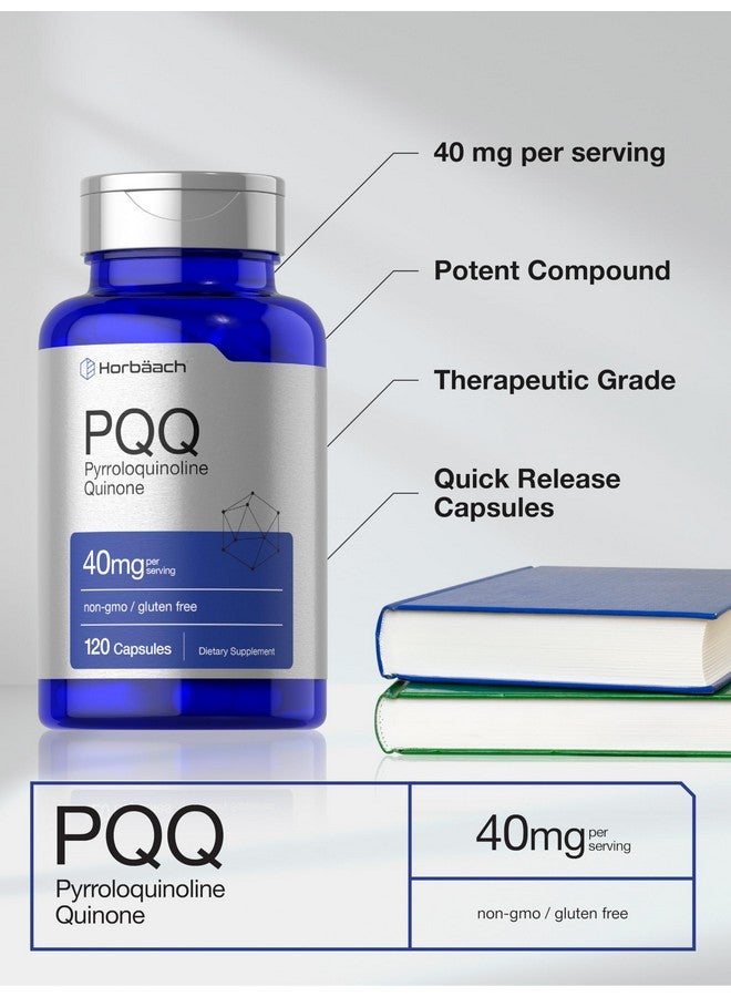 Horbäach PQQ Supplement 40 mg | 120 Capsules | Maximum Strength | Non-GMO and Gluten Free Supplement | Pyrroloquinoline Quinone Disodium Salt - Image 4