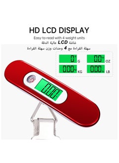 LKTOCAFT Portable Luggage Scale Digital Hanging Scale for Travel, Suitcase Weight Scale with Hooks and Straps 110 Lb/ 50Kg Capacity, Battery Included  - Image 4