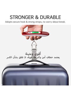 LKTOCAFT Portable Luggage Scale Digital Hanging Scale for Travel, Suitcase Weight Scale with Hooks and Straps 110 Lb/ 50Kg Capacity, Battery Included  - Image 5
