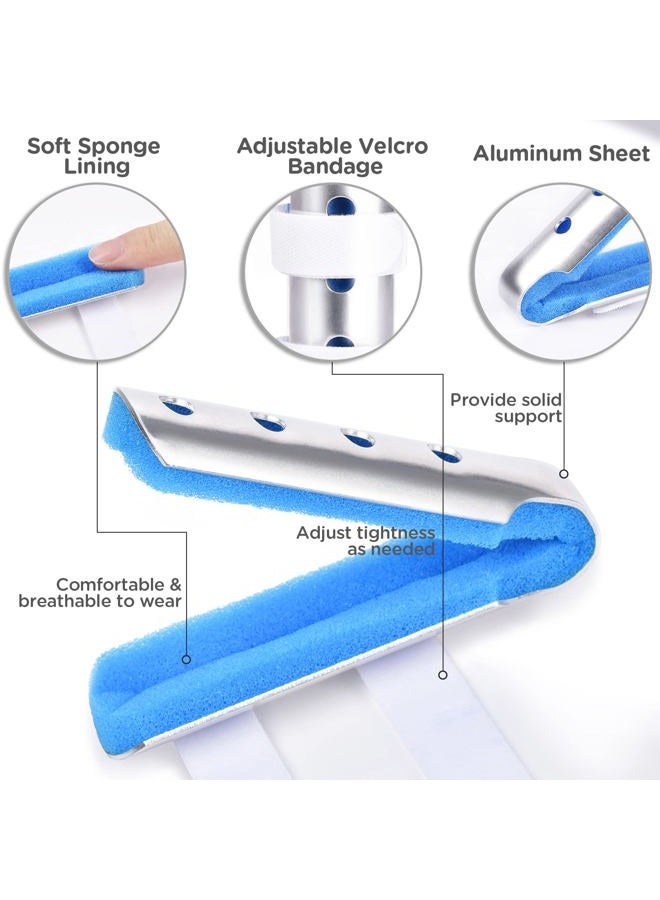 Sopito Finger Splint, 7PCS Finger Support Brace Finger Stabilizer for Broken Fingers Straightening Arthritis Knuckle Immobilization，Blue - Image 5