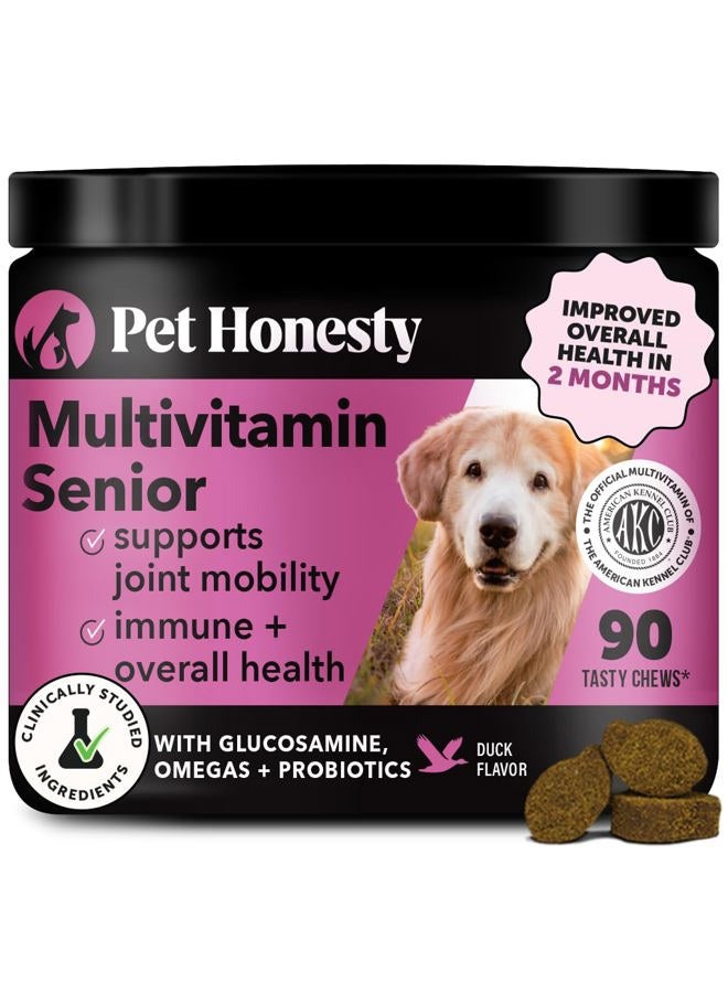 Pet Honesty 10 in 1 Dog Multivitamin with Glucosamine - Essential Dog Vitamins with Glucosamine Chondroitin, Probiotics and Omega Fish Oil for Dogs Overall Health - glucosamine for dogs joint supplement heart - Image 1