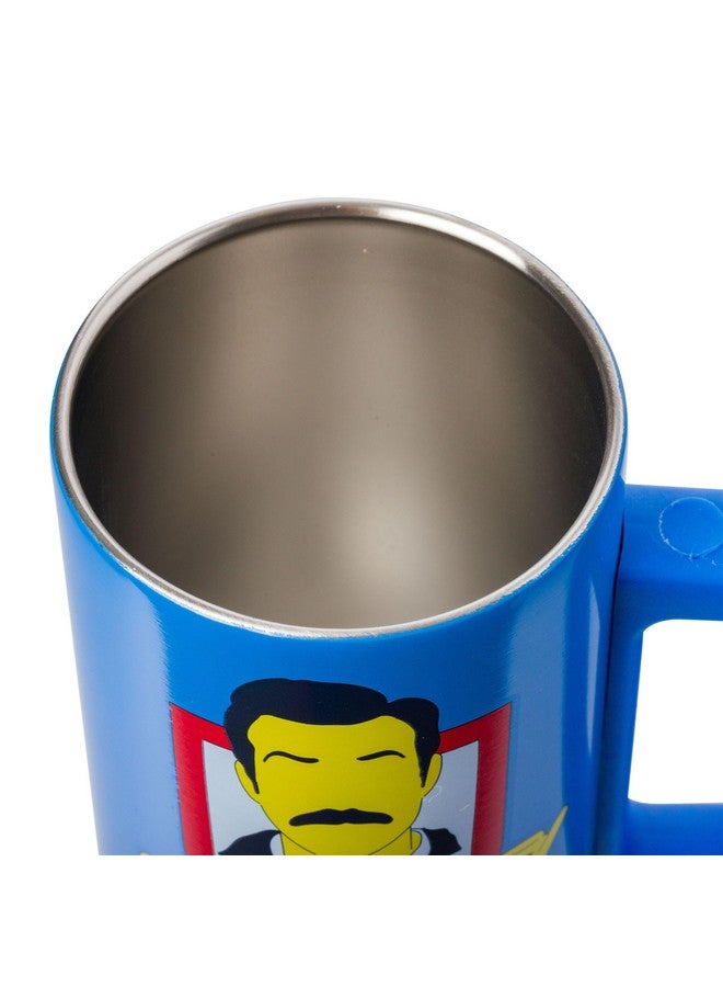 Silver Buffalo Ted Lasso Garbage Water Double Wall Stainless Steel Coffee Mug with Handle, 15 Ounces - Image 2