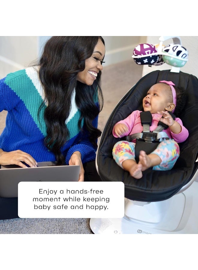 4moms MamaRoo Multi-Motion Baby Swing, Bluetooth Baby Swing with 5 Unique Motions, Black - Image 4