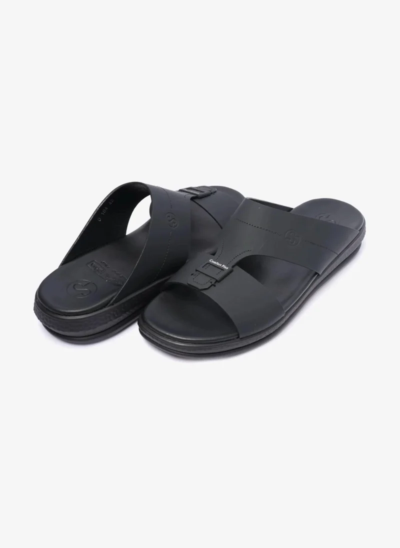 Comfort Plus COMFORT PLUS STYLISH AND BUCKLE CLOSURE MEN SANDAL BLACK