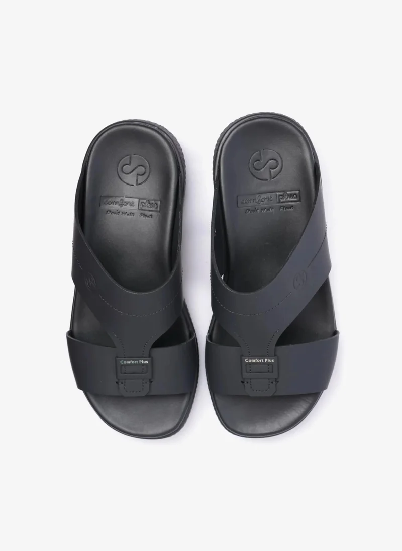 Comfort Plus COMFORT PLUS STYLISH AND BUCKLE CLOSURE MEN SANDAL BLACK