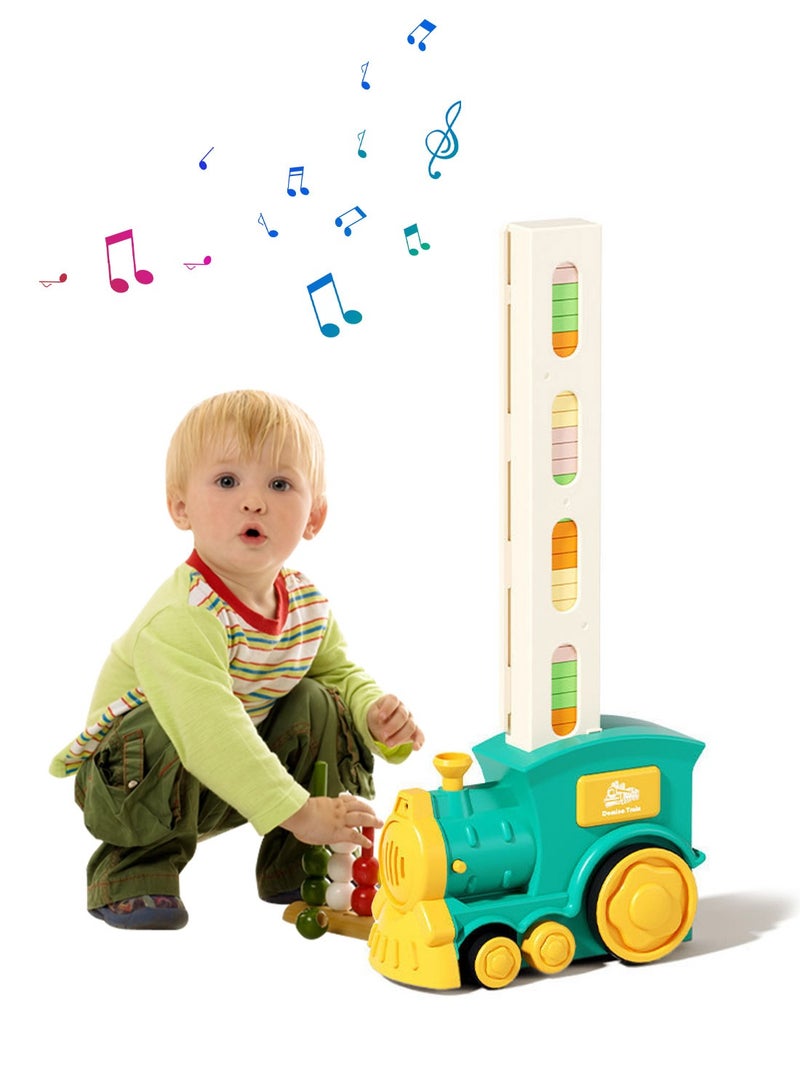 ما بيبي الأطفال الدومينو 60 الأولاد لغز السيارات قطرة السيارة اللبنات ألعاب كهربائية الفتيات هدية - Image 1