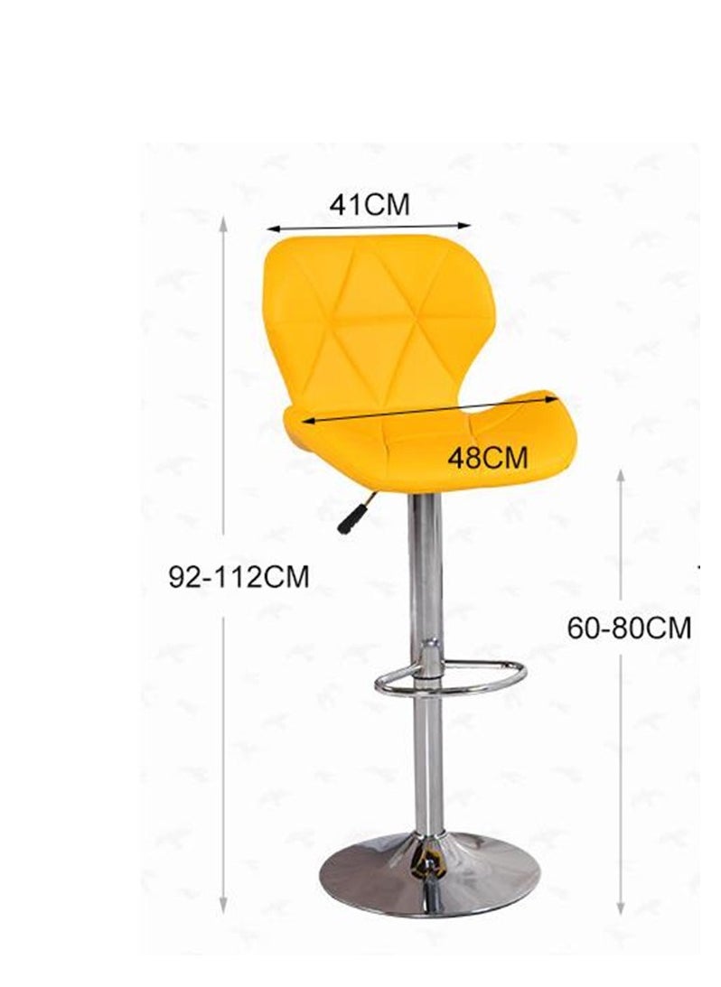 Generic - Bar Chairs Swivel Height Adjustable Bar Stools PU Leather Padded Breakfast Barstools - Image 1