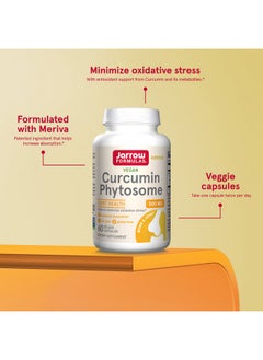 jarrow formulas Curcumin Phytosome 500 Mg 60 Veggie Capsules Formulated With Meriva Antioxidant Support Supplement Curcumin Absorb Delivery System 30 Servings (Packaging May Vary)  - Image 5