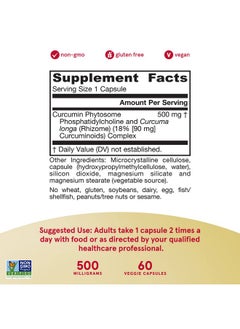 jarrow formulas Curcumin Phytosome 500 Mg 60 Veggie Capsules Formulated With Meriva Antioxidant Support Supplement Curcumin Absorb Delivery System 30 Servings (Packaging May Vary)  - Image 4