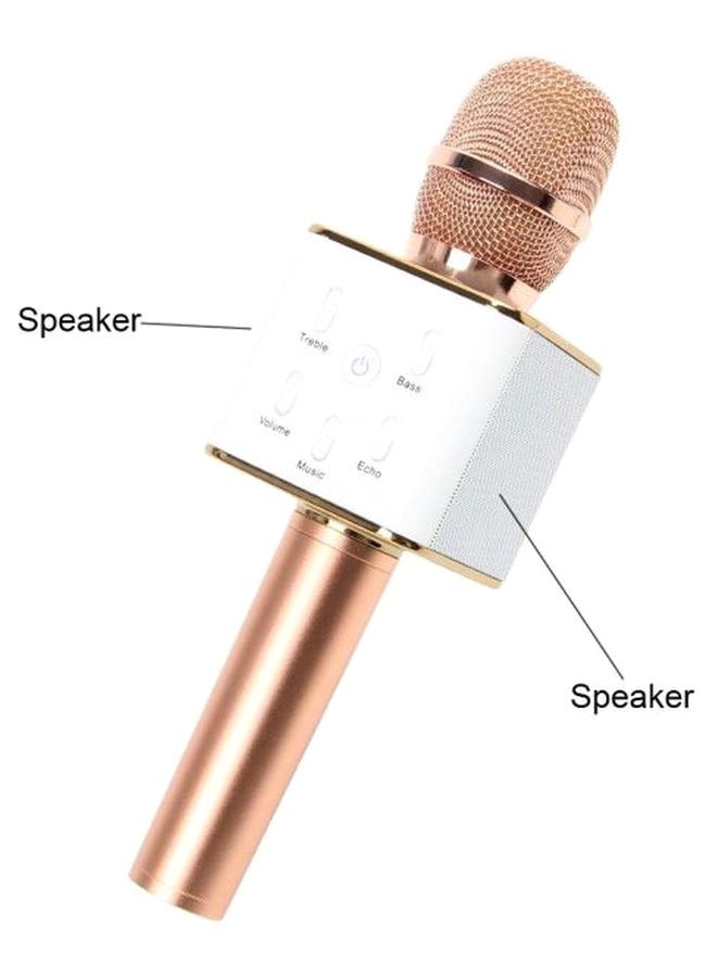 Bluetooth Karaoke Wired Microphone Rose gold - Image 2