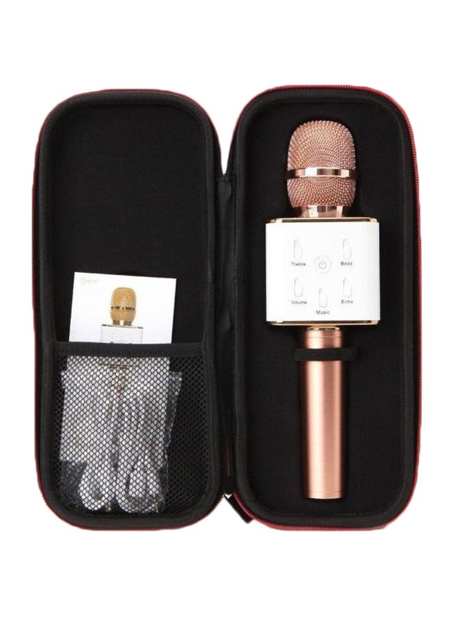 Bluetooth Karaoke Wired Microphone Rose gold - Image 3