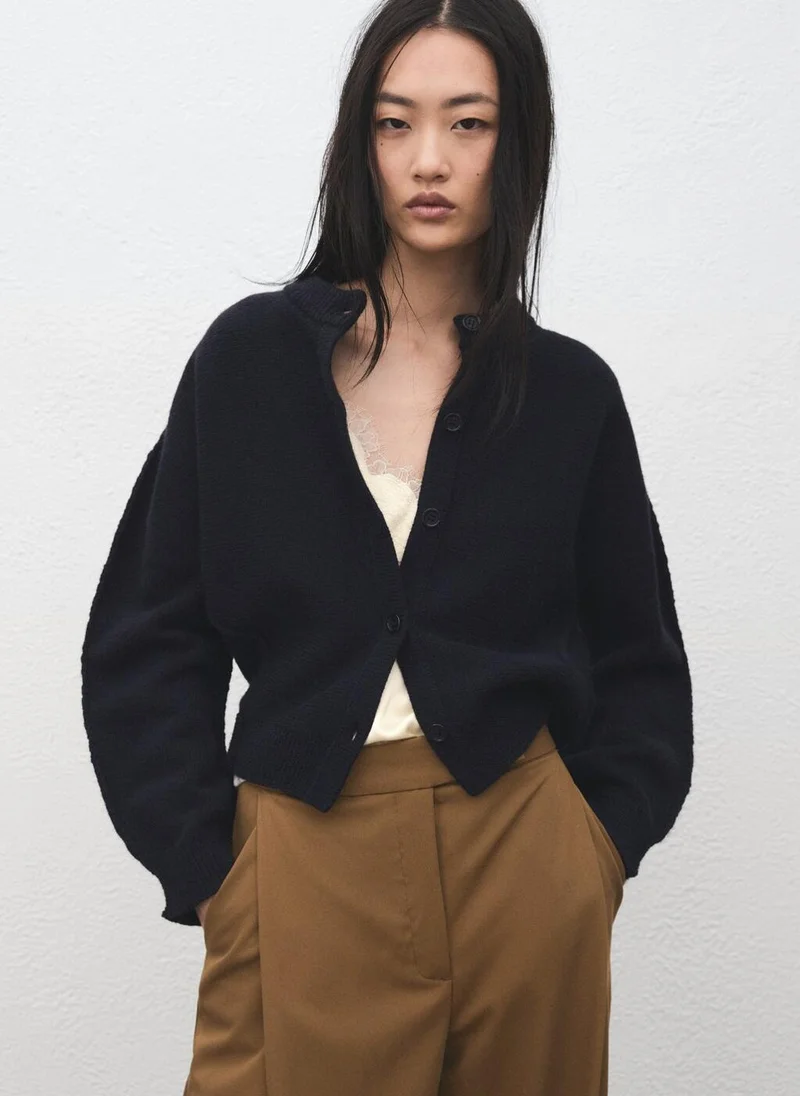 MANGO  Pleated wide leg trousers for Women | Best Price UAE