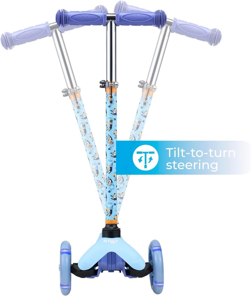 VOYAGER Self Balancing Kick Scooter with Light Up Wheels, Extra Wide Deck, 3 Wheel Platform, Foot Activated Brake, 75 lbs Limit, Kids & Toddlers Girls or Boys, for Ages 3 and Up - Image 3