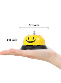 Oasisgalore 2 Pack Call Bell, Service Bell Dinner Desk Bell for The Porter Kitchen Restaurant Bar Hotel Schools (Yellow)  - Image 2