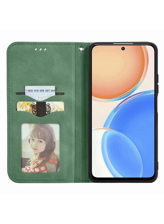 S-TOP Case For Honor X8 Retro Skin Feel Magnetic Leather Phone Case - Image 3