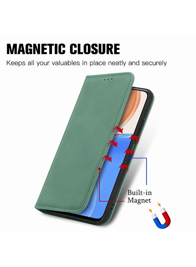 S-TOP Case For Honor X8 Retro Skin Feel Magnetic Leather Phone Case - Image 5