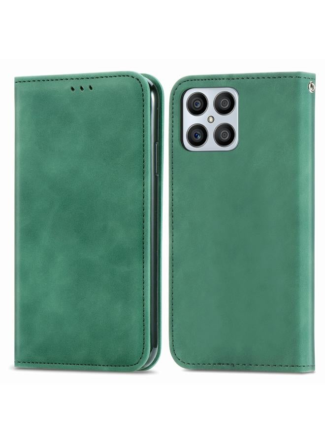 S-TOP Case For Honor X8 Retro Skin Feel Magnetic Leather Phone Case - Image 2