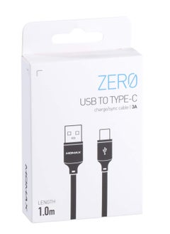 Momax Momax Zero USB toType-C charge/sync cable 3A - 1m black  - Image 5