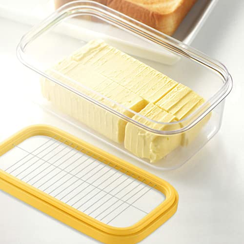 Vbestlife VBESTLIFE Butter Keeper with Lid Cutter Slicer, Butter Dish Sealing Silicone Lid Butter Slicing Box for Easy Cutting  - Image 2
