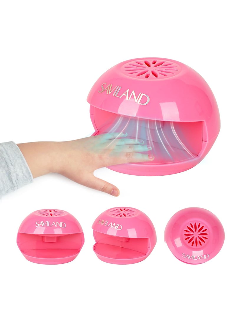 Saviland - SAVILAND Quick Drying Nail Dryer Portable Safe Nail Fan Dryer for Regular Polish Quick Dry Nail Polish Mini Nail Dryer Machine Teens Beginners Girls Nail Art Tool Battery Operated Childrens Gift - Image 1