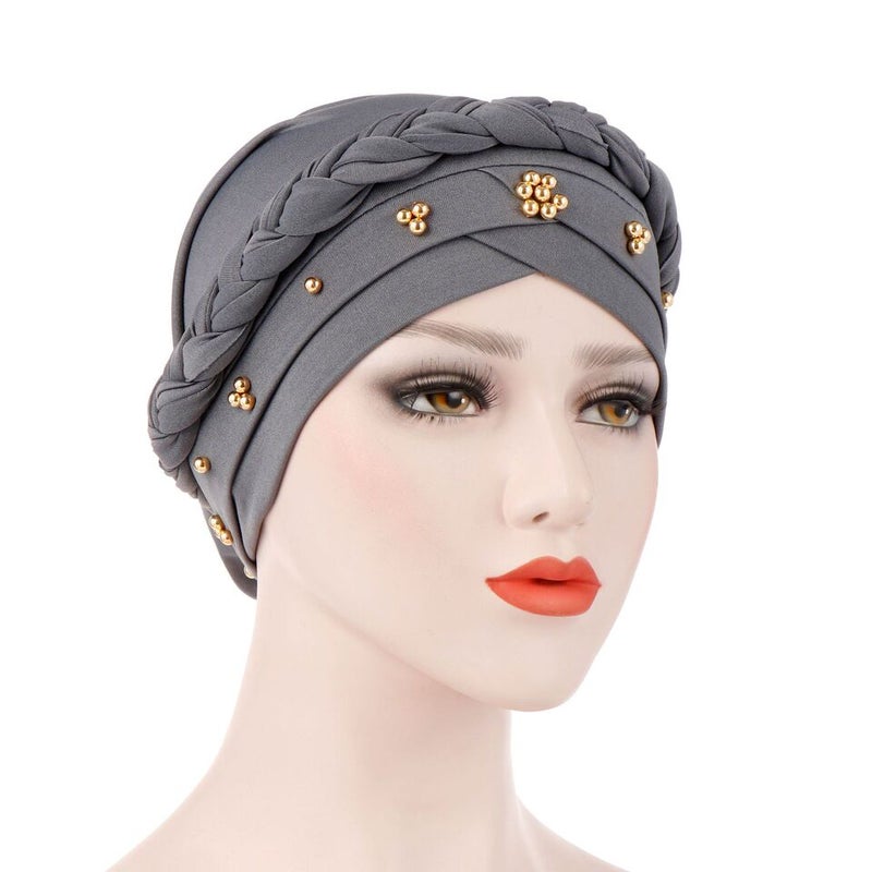 New Turban Cap Beaded Layered Muslim African Hat - Image 1