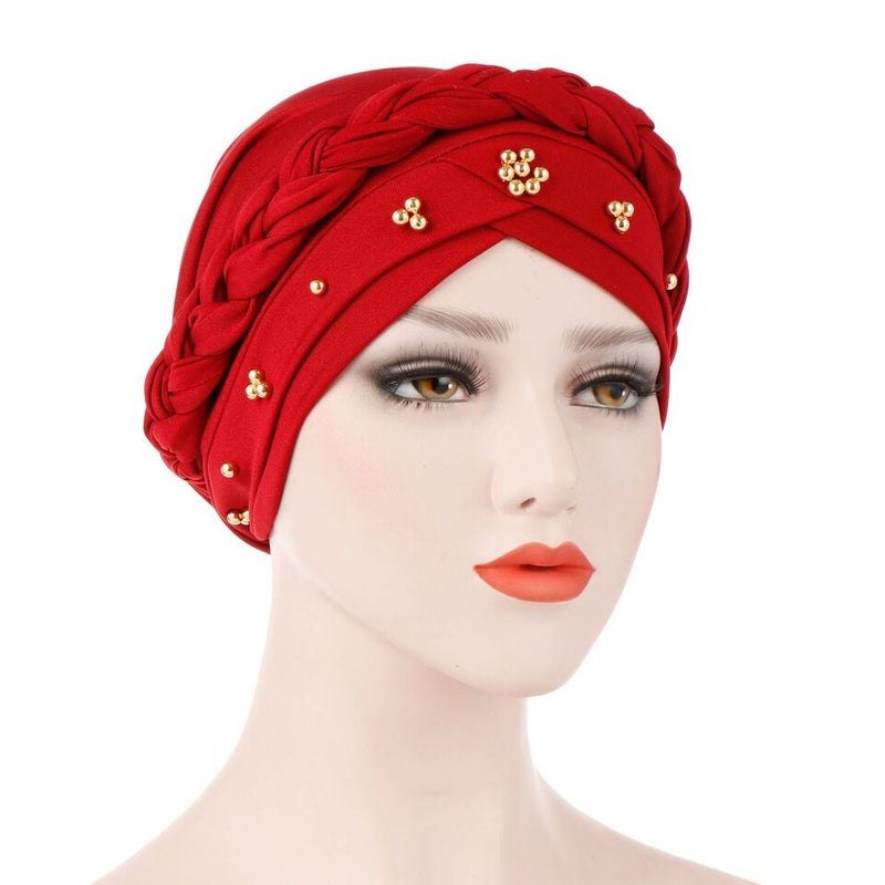New Turban Cap Beaded Layered Muslim African Hat - Image 3