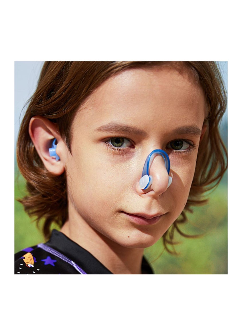 SYOSI 5 قطع من مشبك الأنف للسباحة، سدادة أنف للسباحة، مشبك أنف مقاوم للماء، واقي أنف، مشبك أنف تدريبي، مشبك أنف للسباحة من جل السيليكا، واقي سدادة أنف للسباحة للكبار والأطفال - Image 5