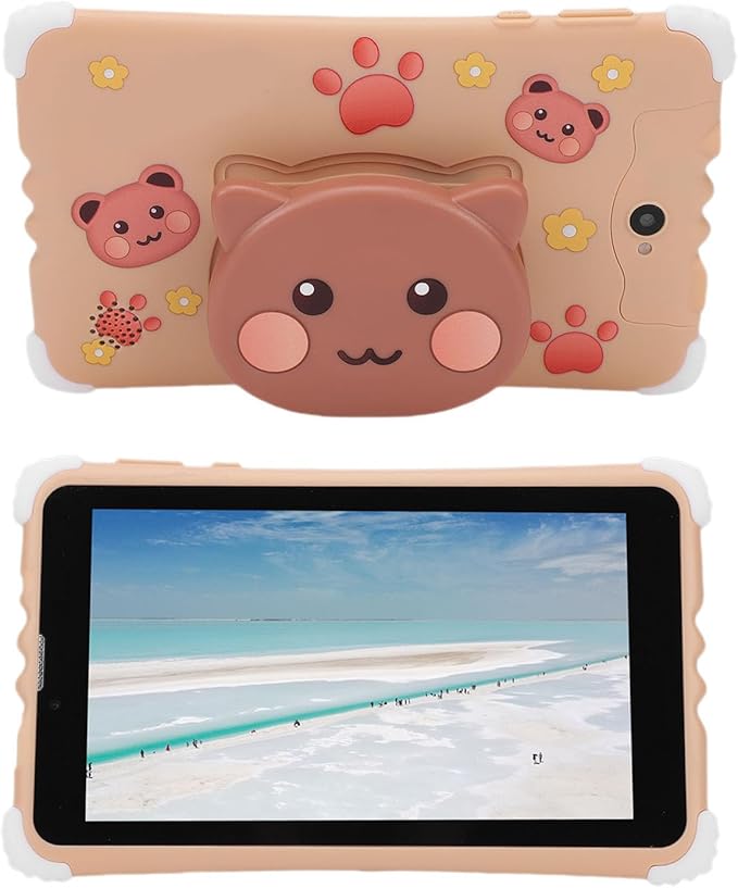 Kids Tablet 11 Inch HD Screen 128GB Expandable Memory Parental Control STEM Educational Games Brown - Image 1
