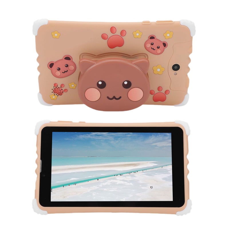 Kids Tablet 11 Inch HD Screen 128GB Expandable Memory Parental Control STEM Educational Games Brown - Image 2