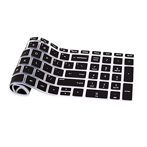 JUSTEC Premium Keyboard Protector Cover Fit for HP 15-DW/DY/CB/CC/CD/BW/BS, HP 2019 17.3" Laptop/HP Envy 17t 17M Touch/HP Pavilion 17-ar050wm -Black - Image 2