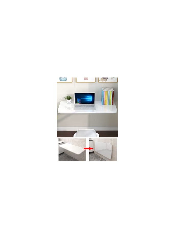 CATANES Wall Mounted Table Floating Desk Small Foldable Student Laptop PC Desk 30*60 cm - Image 2