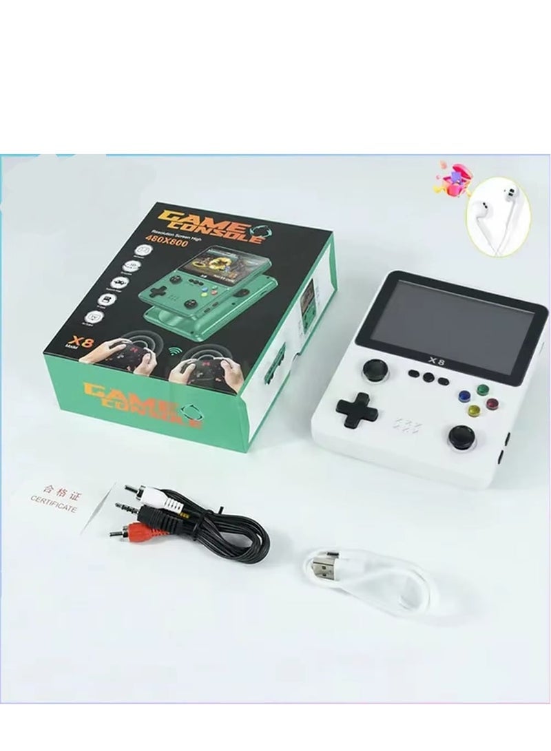 JAJEEK X8 Retro Handheld Video Game Console with 4 Inch LCD Screen Connect to TV with AV Cable - Image 4