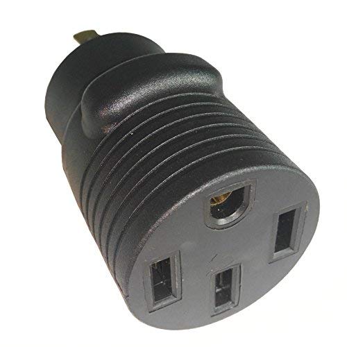 Park World محول الطاقة بارك وورلد 691944 4-شوكه مولد 30A قفل L14-30P ذكر إلى RV/EV 50 AMP 14-50R أنثى (أسود) - Image 4