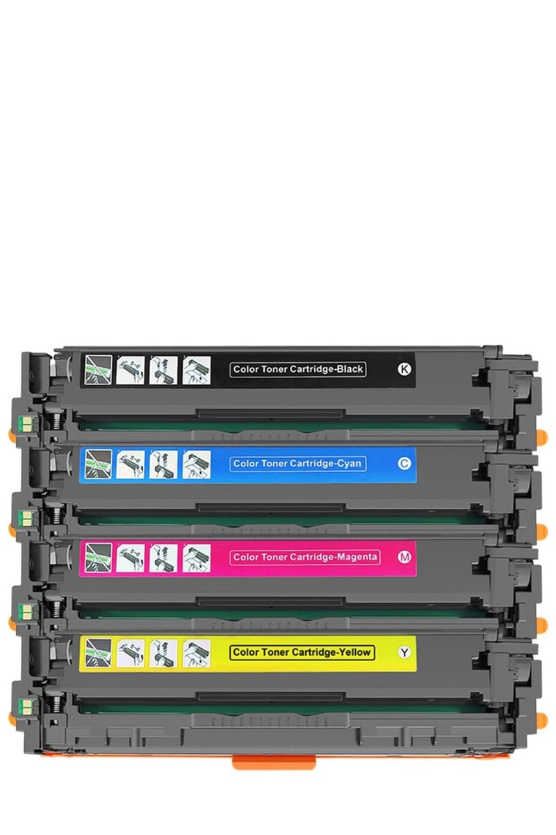 تي سي TC مجموعة خراطيش حبر ملونة 222A، W2220A W2221A W2222A W2223A، متوافقة مع سلسلة طابعات HP 3203 و3288 وMFP 3303 وMFP 3388 - Image 4