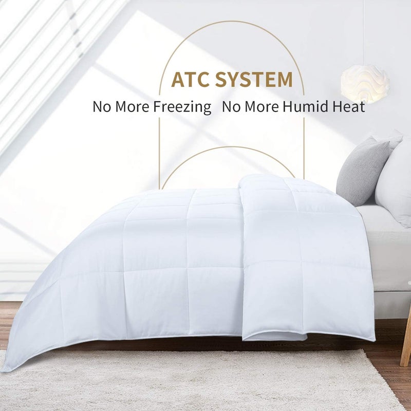 HOMBYS Lightweight Cooling Viscose from Bamboo King Size Comforter Down Alternative Duvet Insert, 100% Viscose Made from Bamboo Shell, 8 Corner Tabs, All Season Soft Comforter for Hot Sleepers - Image 3