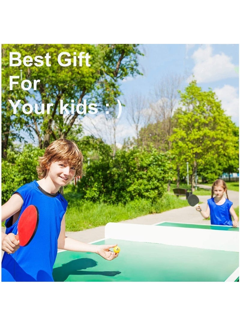 اسم المحتوى ناريلا Ping Pong Paddles Set, Professional Table Tennis Paddles Kit with 2 Table Tennis Rackets, 3 Ping Pong Balls and Portable Case, Ping Pong Rackets for Indoor  Outdoor Games - Image 4