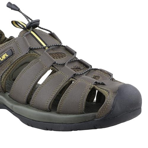 FUEL Comando Men’s Fisherman Sandals – Comfortable, Breathable & Flexible Outdoor Sandals with Protective Toe, Anti-Skid Sole – Stylish Casual Beach & Sports Footwear (Olive-11UK) - Image 3