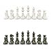 OceanicX Handcrafted Premium Marble Chess Pieces Set  Elegant 32Piece Replacement for 1215 Inch Chess Boards Storage Box White and Green - Image 2