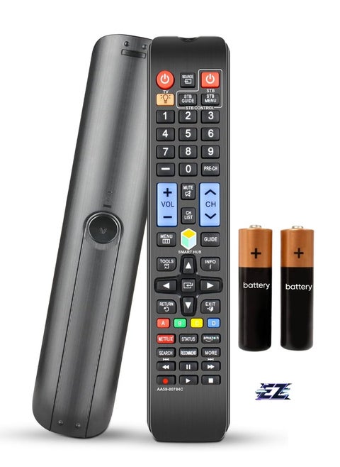 AA59-00784C Remote Control for Samsung TV - Replacement for AA59-00784A, AA59-00784B, BN59-01043A, Compatible with UN50F5500, UN50F6300, UN55F6300, UN55F6350 & More - Includes Batteries