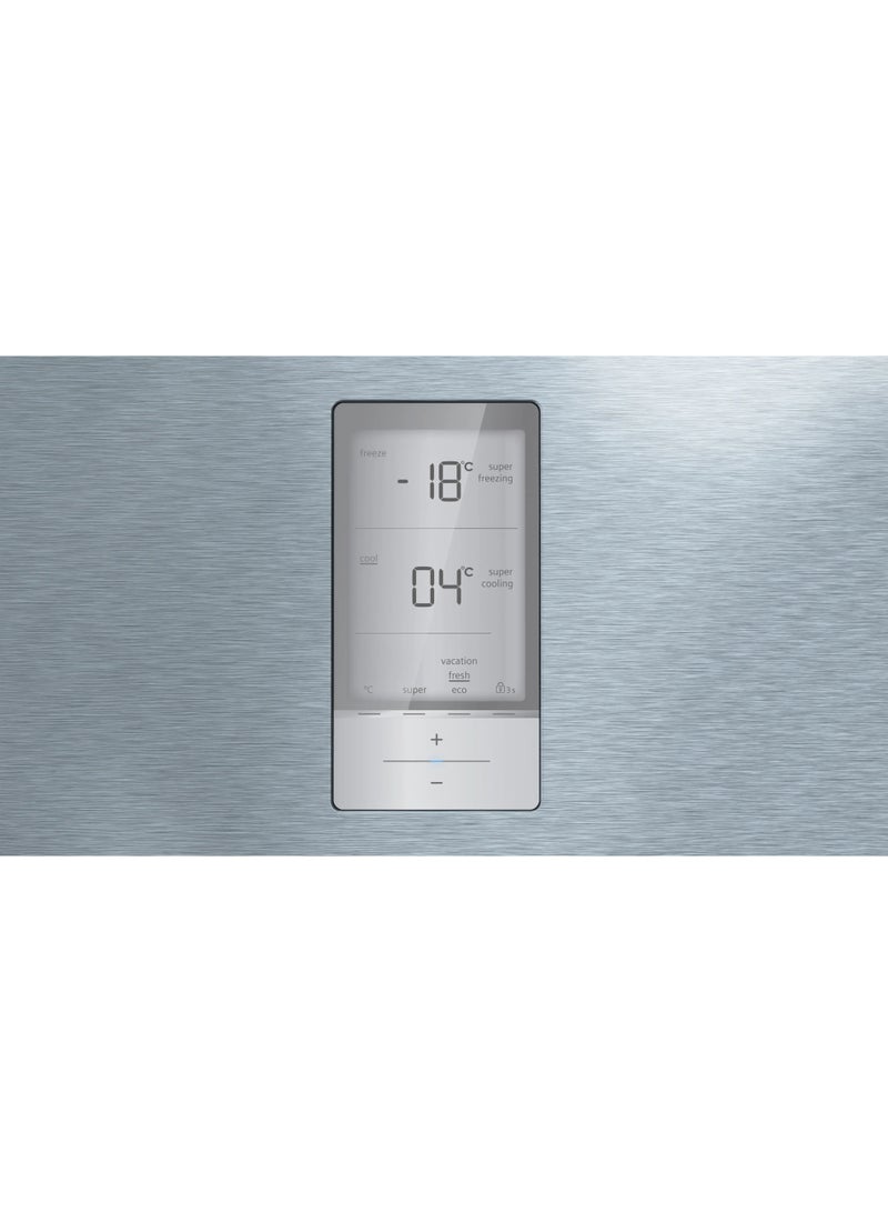 Siemens iQ500 Double Door Refrigerator KG86NAI31M Inox 641L KG86NAI31M Silver - Image 4