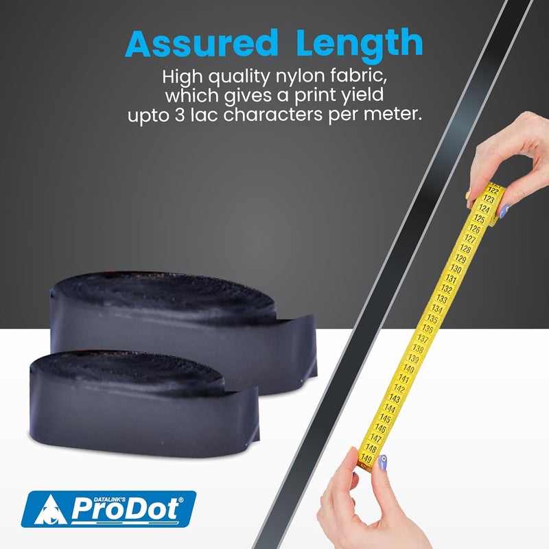 ProDot FX-105 (12.7 x 15 Mtr) Ribbon for Dot Matrix Printer Cartridge Set of 10 Pcs - Black - Image 4