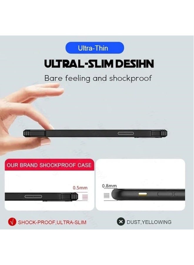 حافظة متوافقة مع ريدمي 13 4 جرام [مقاومة للسقوط] [مقاومة للعرق] [مقاومة لبصمات الأصابع] حافظة هاتف واقية شفافة من البولي يوريثان مقاومة للصدمات تناسب ريدمي 13 4 جرام - Image 4