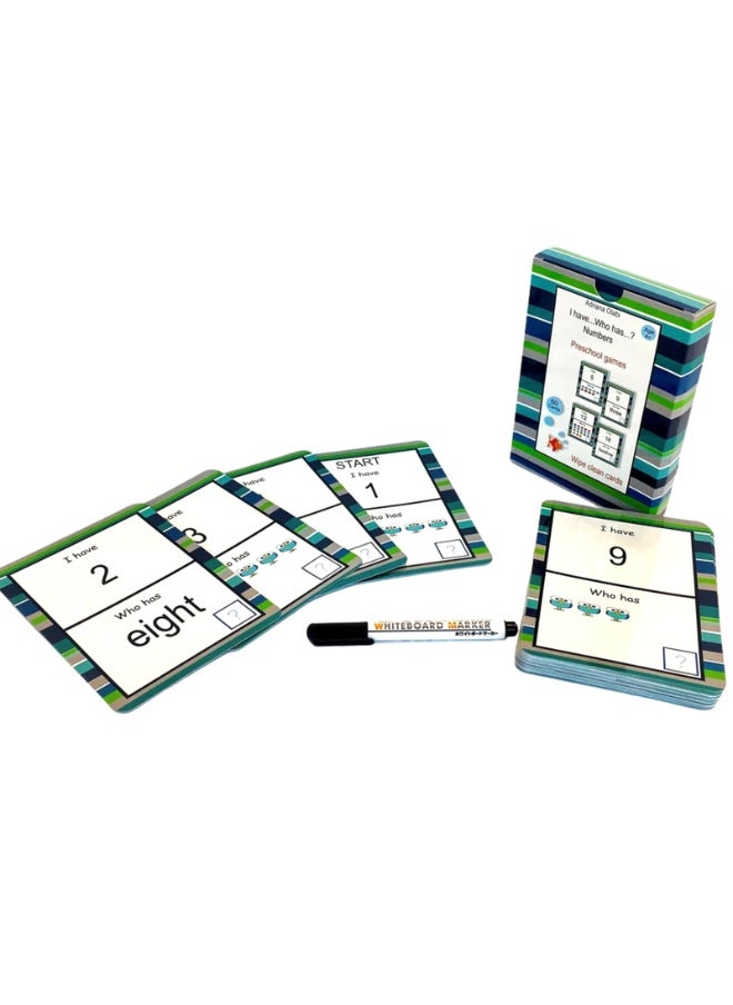 Number Games Wipe Clean Activity Cards