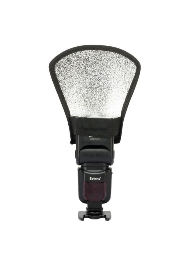 Earlymen Early Traveler Em-s01 Reflector, Silver White Reflector, Soft Light Cover Reflector, External Flash Reflector For Dslr Camera, Universal For Canon, Nikon, Sony - Image 3