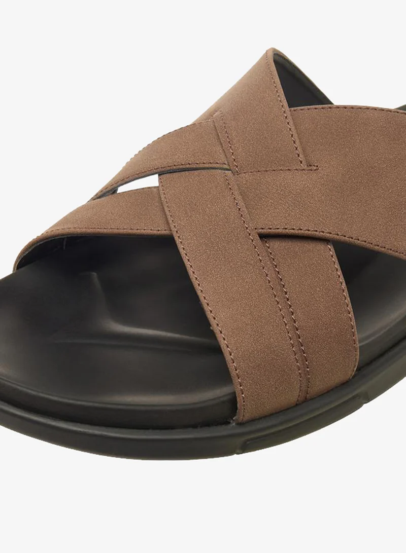 DUCHINI BROWN Men Slip-On Comfort Sandals for Men | Best Price UAE