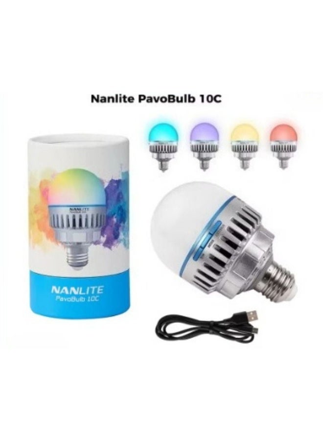 Nanlite PavoBulb 10C Standard RGB Smart LED Light Bulb 10W 2700k-7500k Full-Color Cri95 Tlci97 for Photography - Image 3