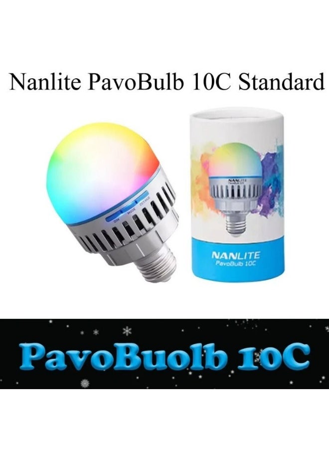 Nanlite PavoBulb 10C Standard RGB Smart LED Light Bulb 10W 2700k-7500k Full-Color Cri95 Tlci97 for Photography - Image 2